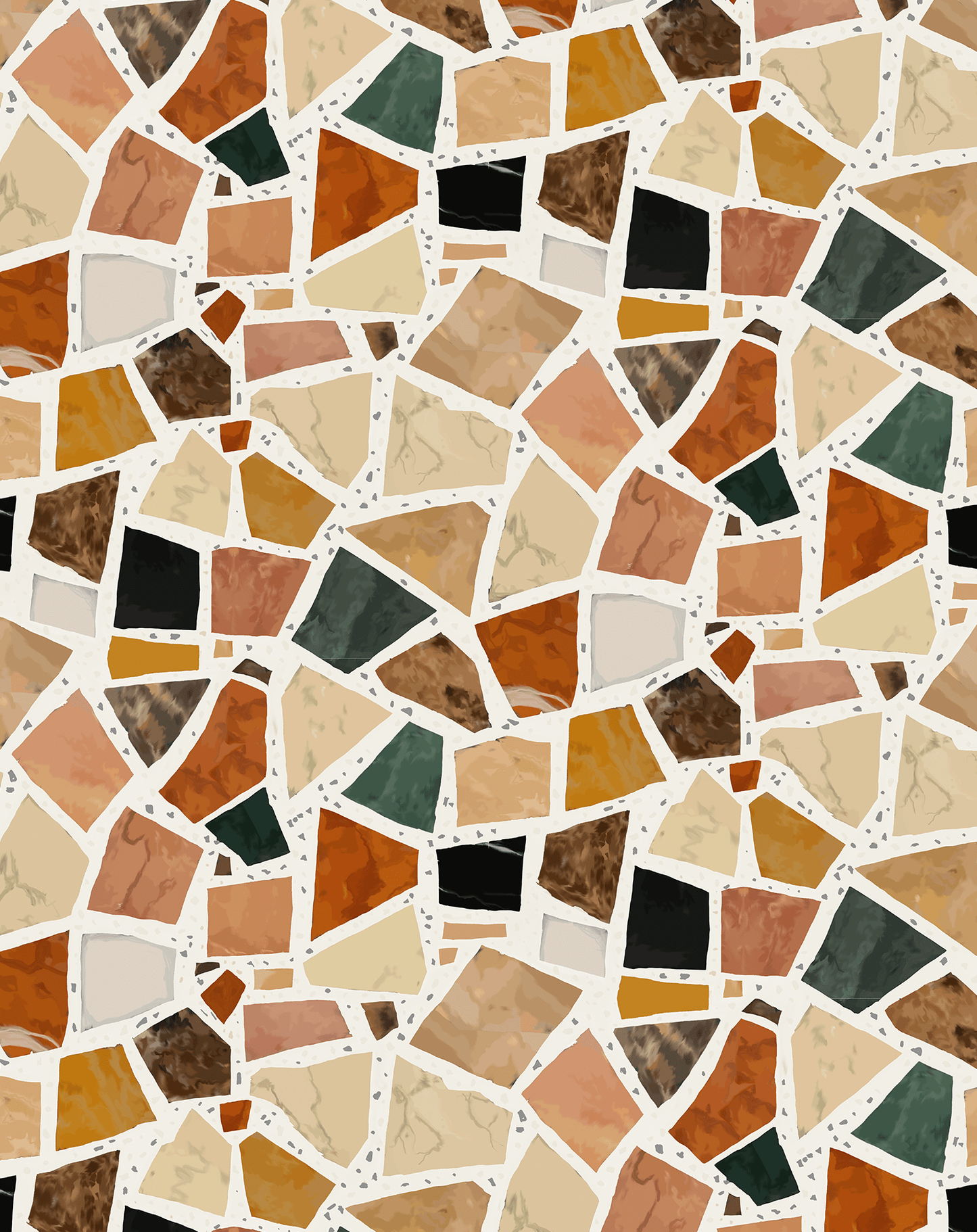 Dolce Terrazzo Wallpaper, white - mosswell.us
