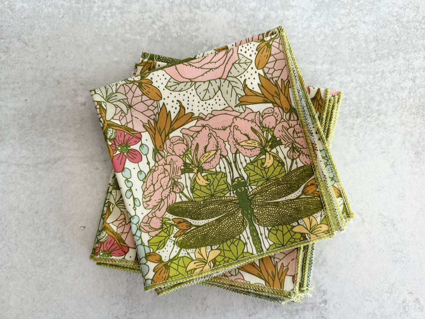 Dragonfly Cloth Napkins, set of four - mosswell.us