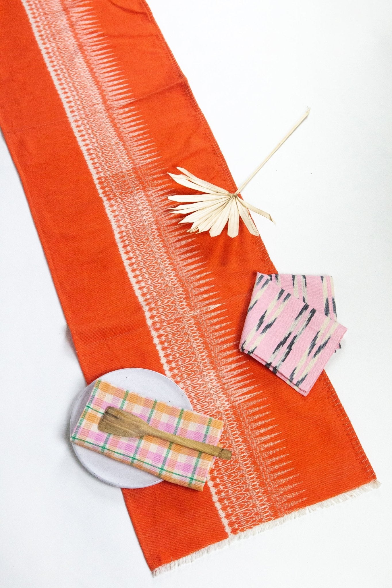 Gabriela Jaspé Table Runner - Orange - mosswell.us