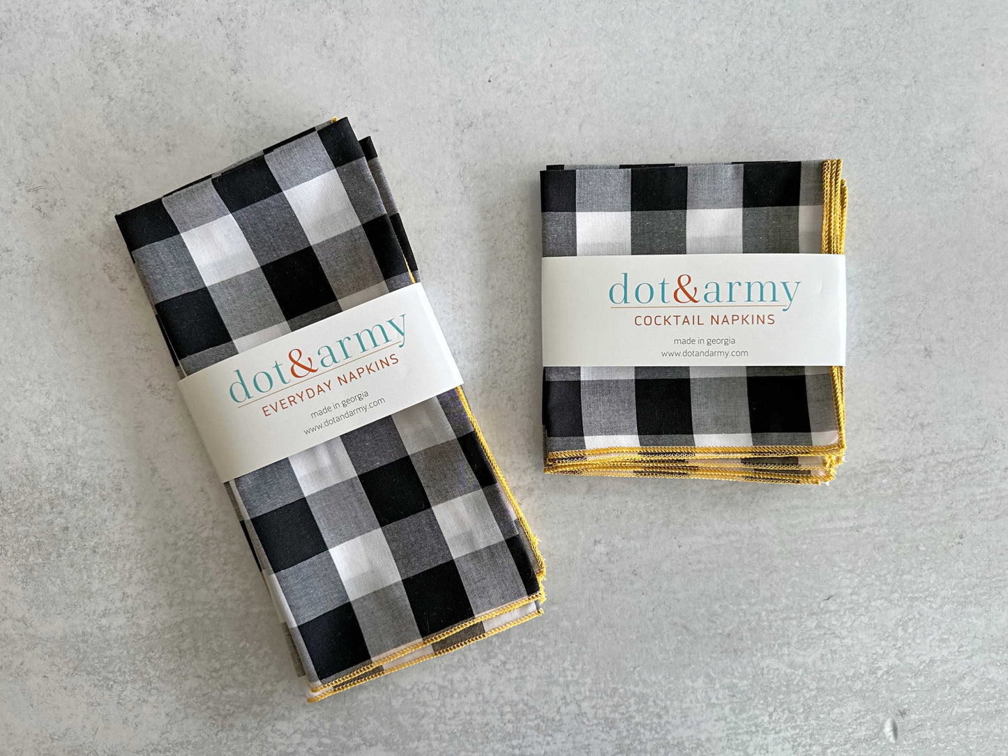 Gingham Check Cloth Napkins, set of four - mosswell.us