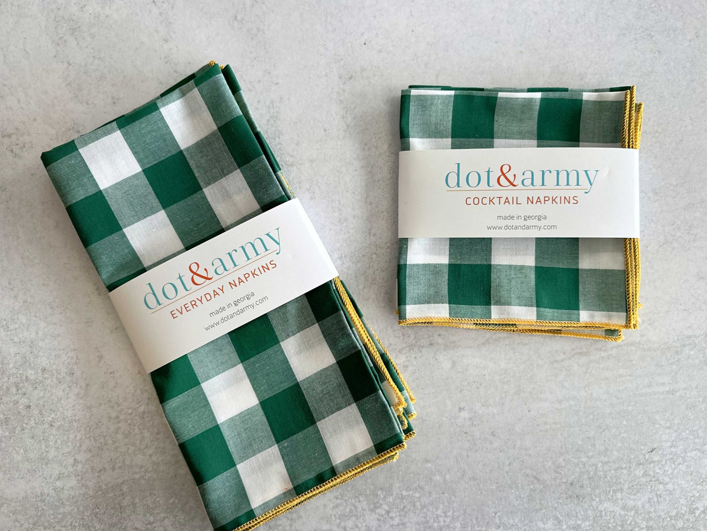 Gingham Check Cloth Napkins, set of four - mosswell.us