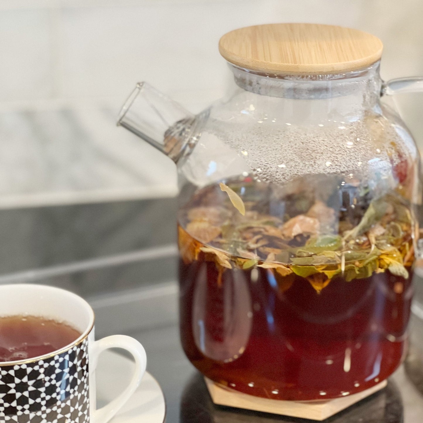 Glass Teapot - 1800mL - mosswell.us