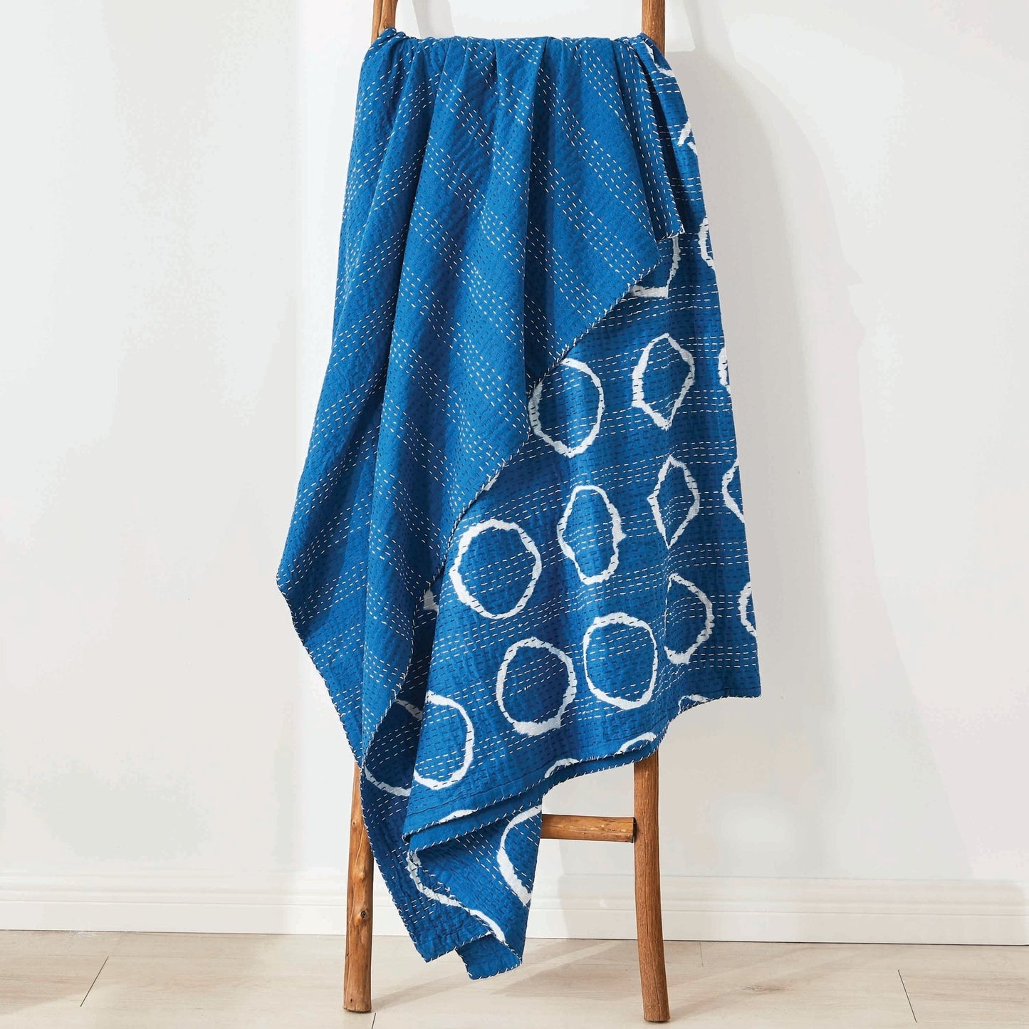 Hand Stitched Block Print Kantha Throws - mosswell.us