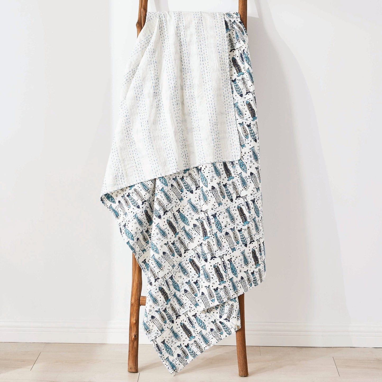 Hand Stitched Block Print Kantha Throws - mosswell.us