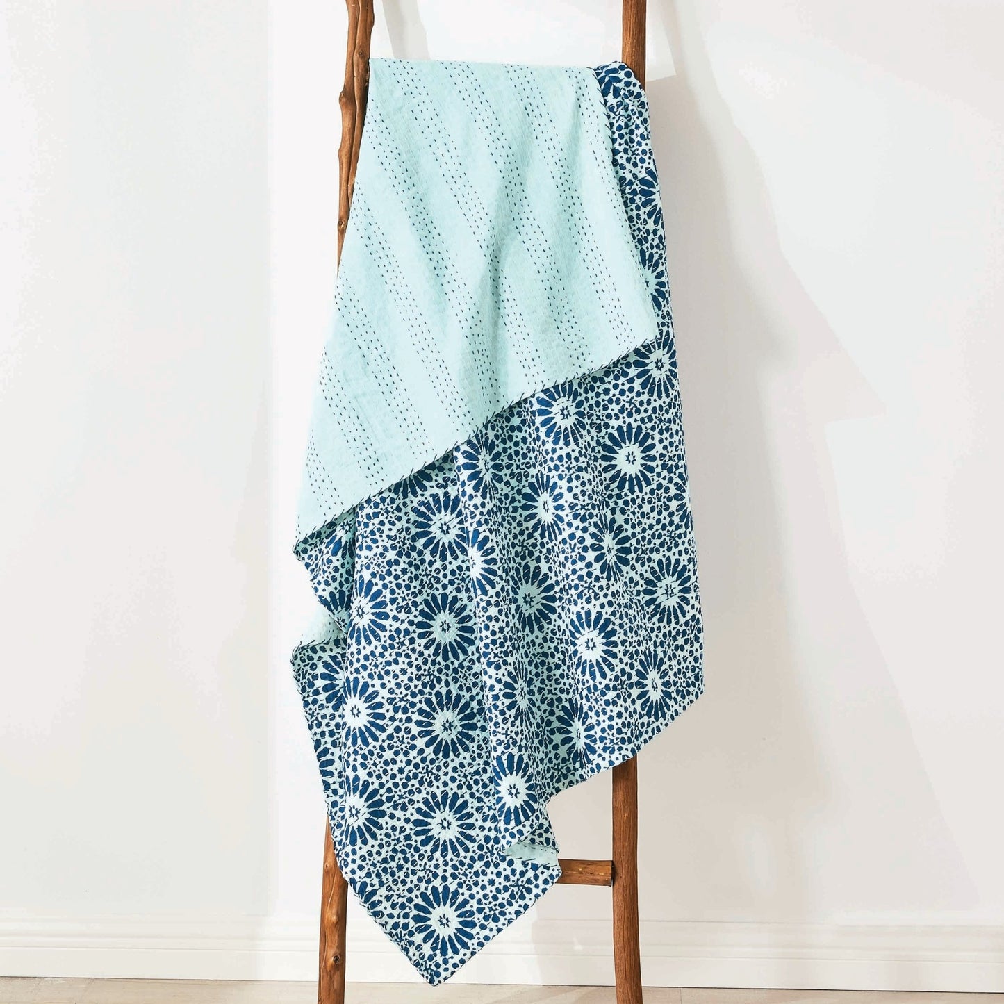 Hand Stitched Block Print Kantha Throws - mosswell.us
