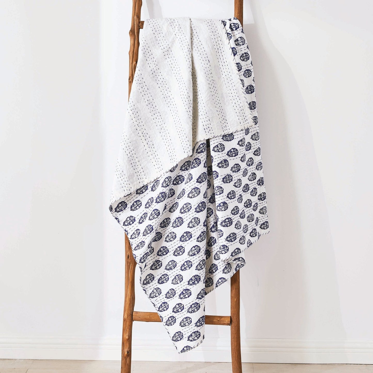 Hand Stitched Block Print Kantha Throws - mosswell.us