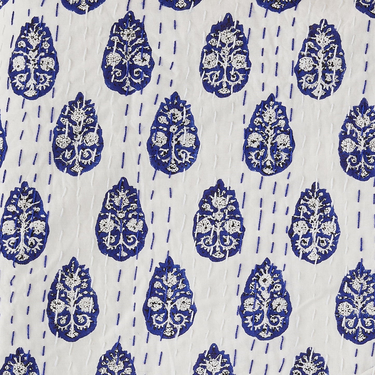 Hand Stitched Block Print Kantha Throws - mosswell.us
