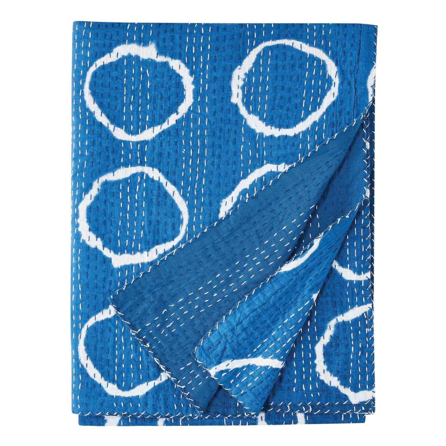 Hand Stitched Block Print Kantha Throws - mosswell.us
