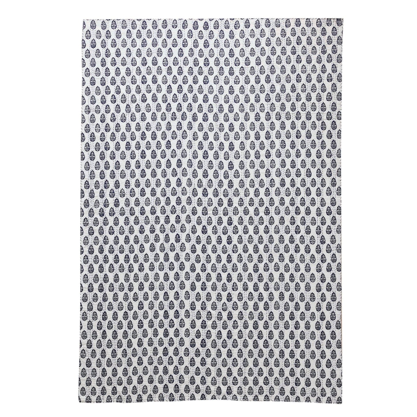 Hand Stitched Block Print Kantha Throws - mosswell.us