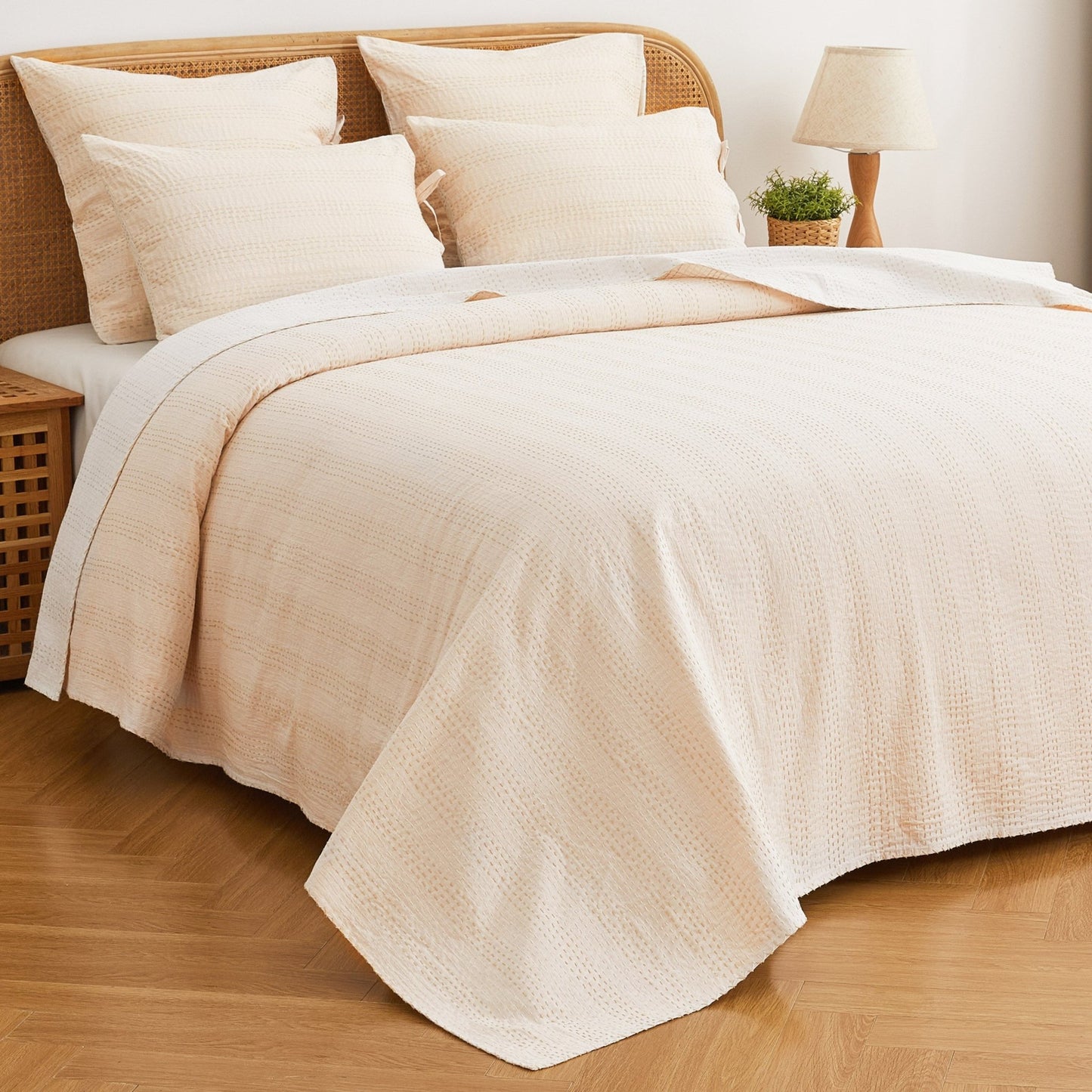 Hand Stitched Reversible Kantha Coverlets - mosswell.us