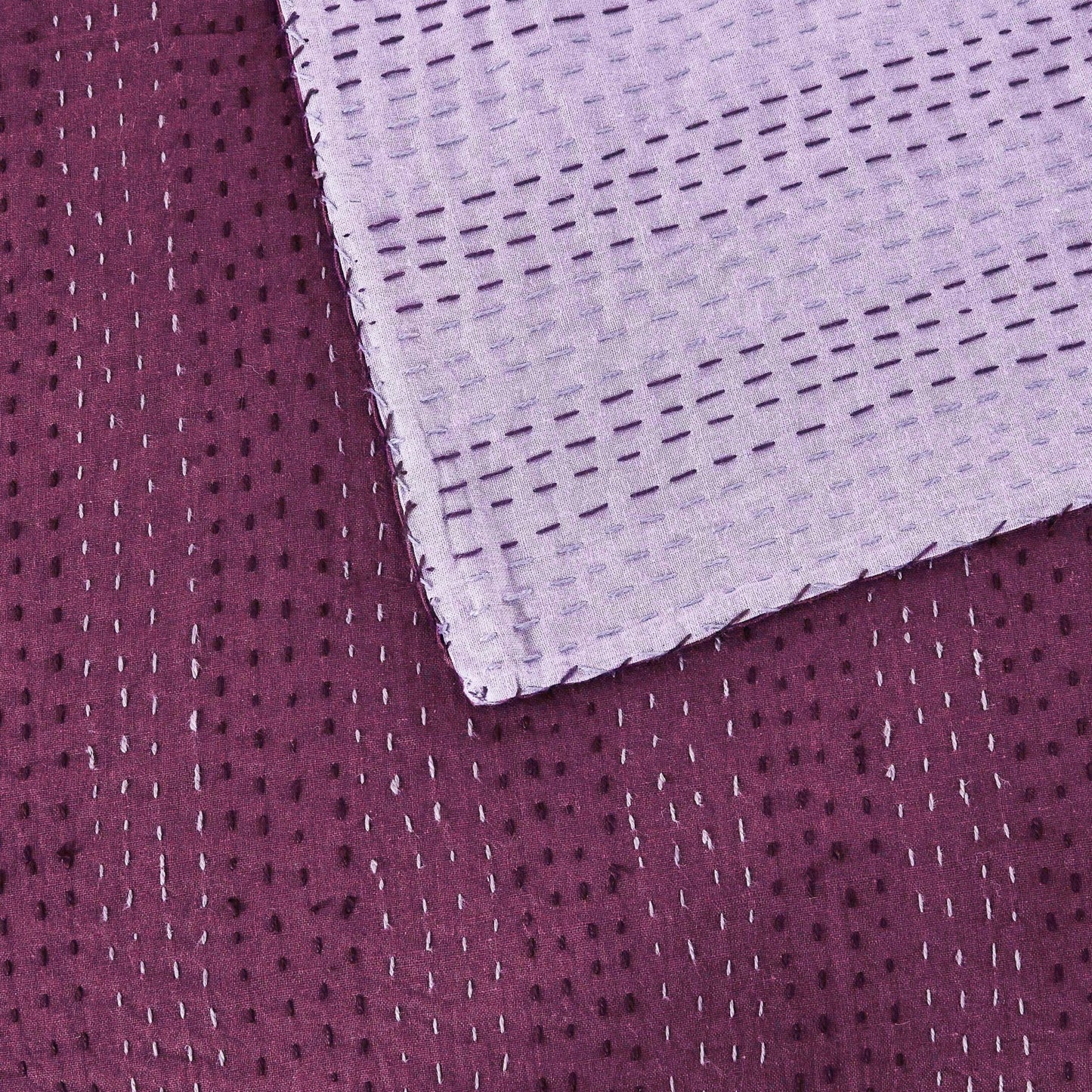 Hand Stitched Reversible Kantha Coverlets - mosswell.us