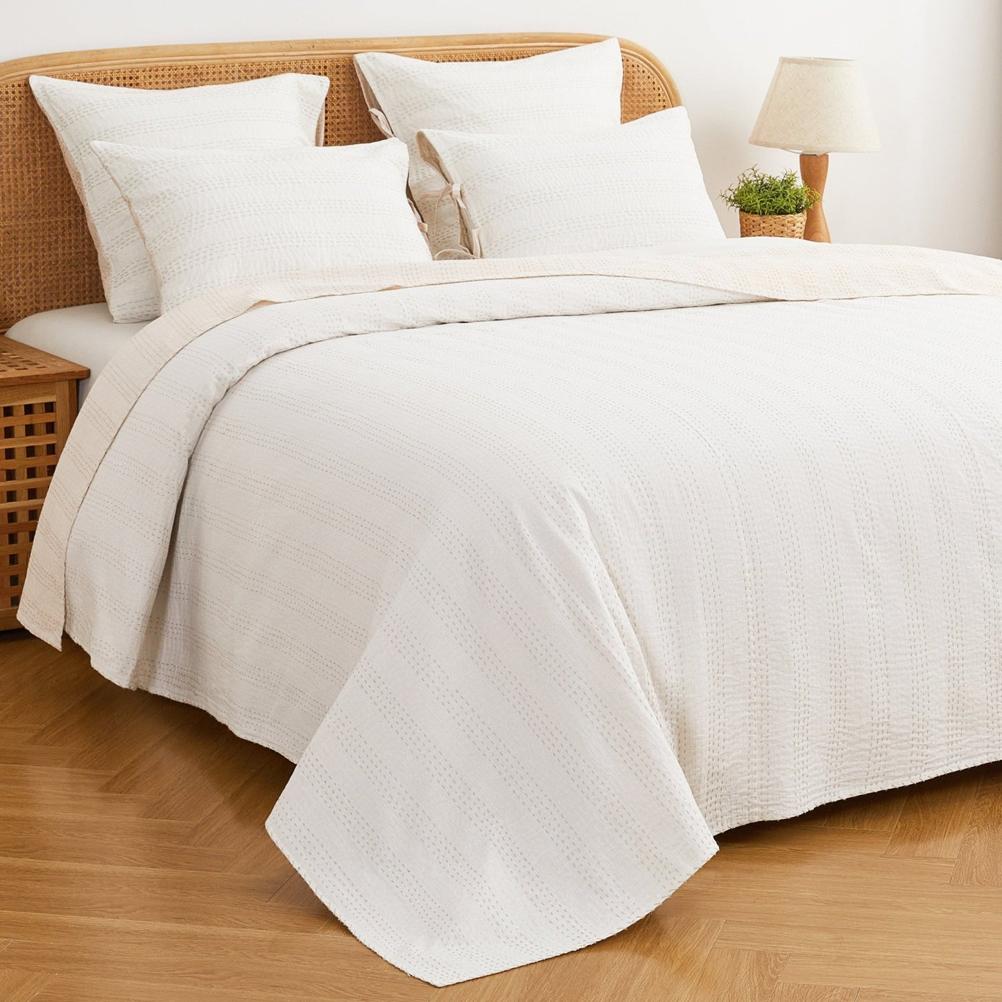 Hand Stitched Reversible Kantha Coverlets - mosswell.us