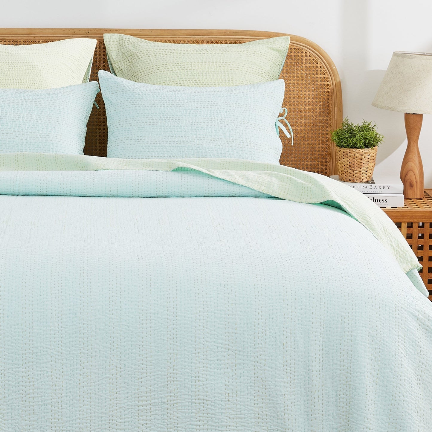 Hand Stitched Reversible Kantha Coverlets - mosswell.us