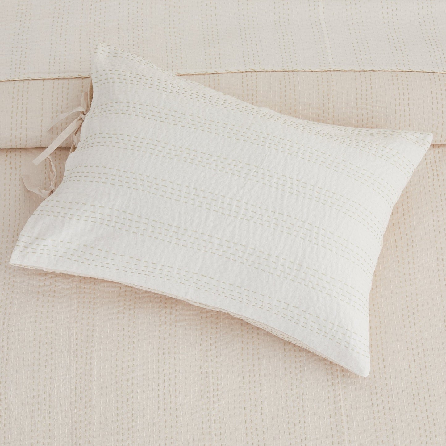 Hand Stitched Reversible Kantha Pillow Sham Pairs - mosswell.us