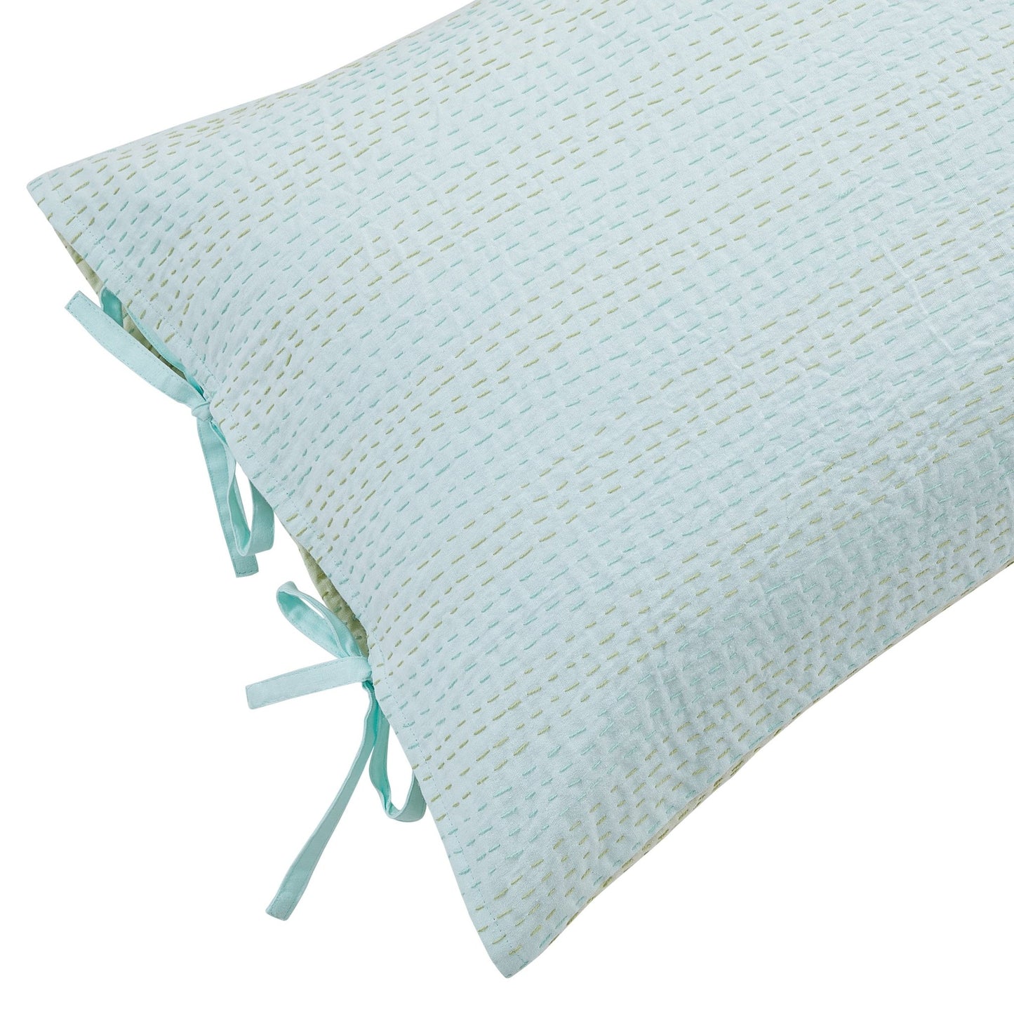 Hand Stitched Reversible Kantha Pillow Sham Pairs - mosswell.us