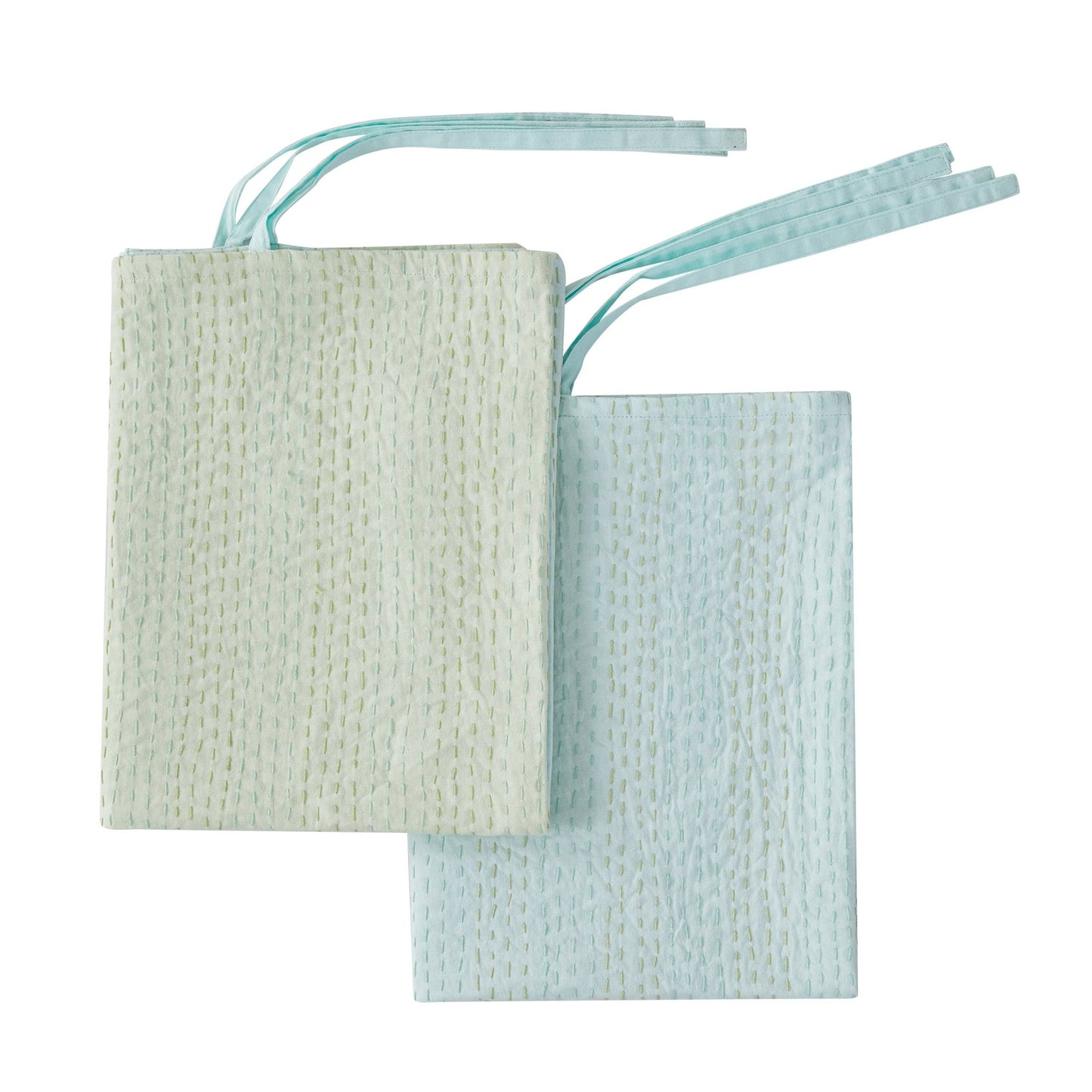 Hand Stitched Reversible Kantha Pillow Sham Pairs - mosswell.us