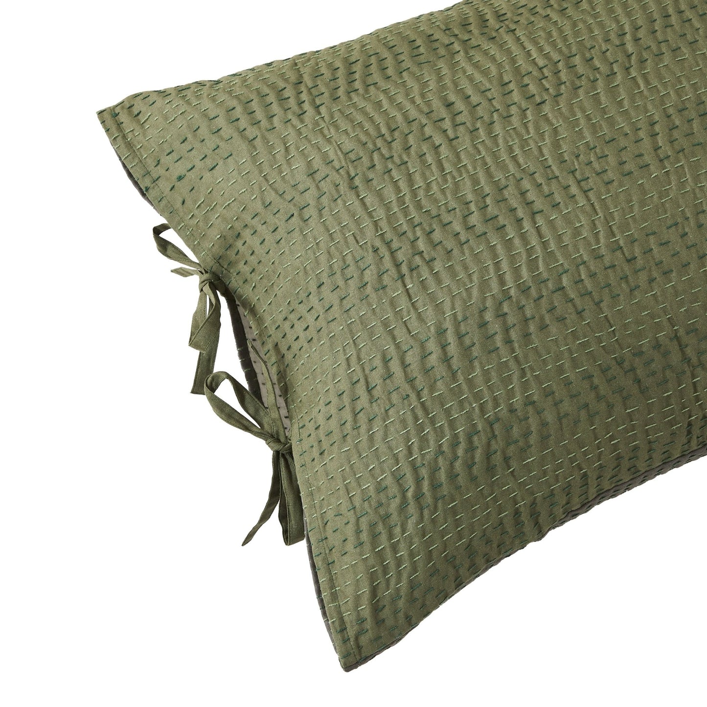 Hand Stitched Reversible Kantha Pillow Sham Pairs - mosswell.us