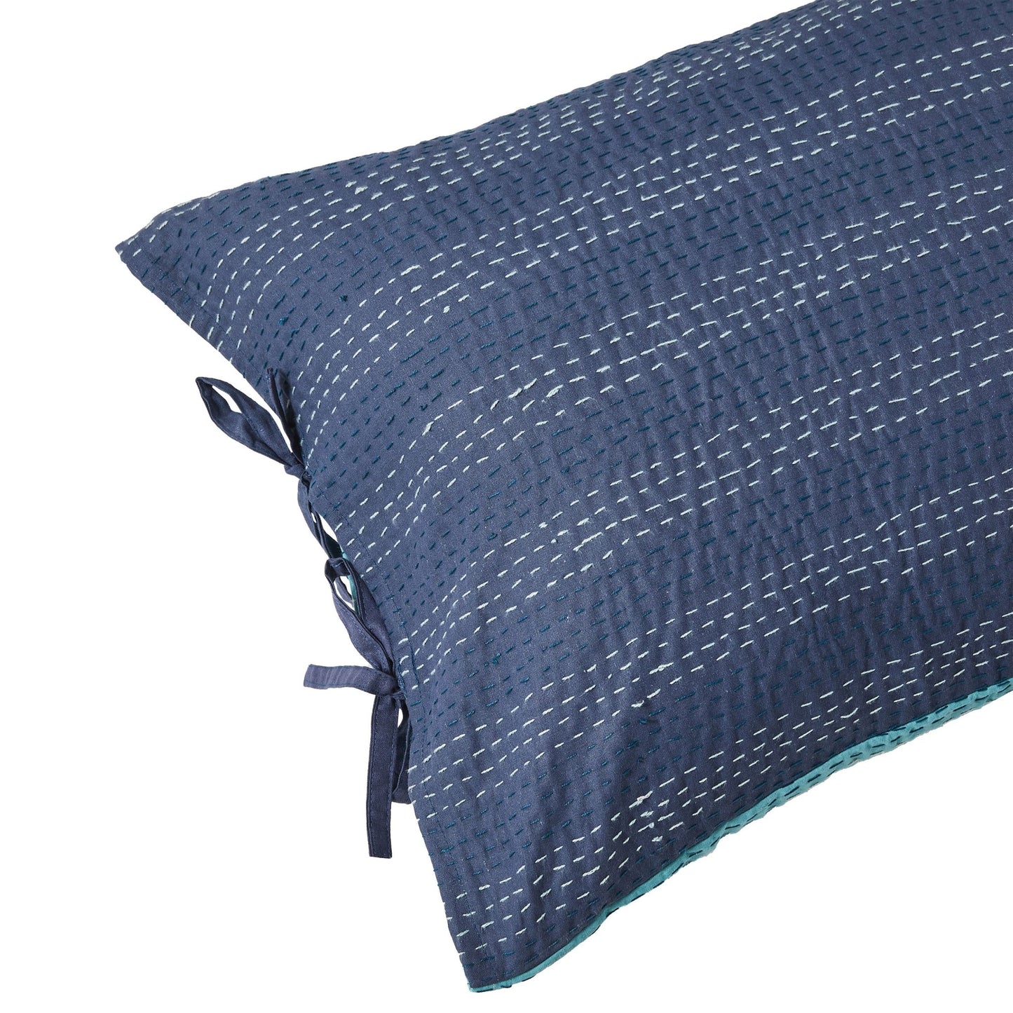 Hand Stitched Reversible Kantha Pillow Sham Pairs - mosswell.us
