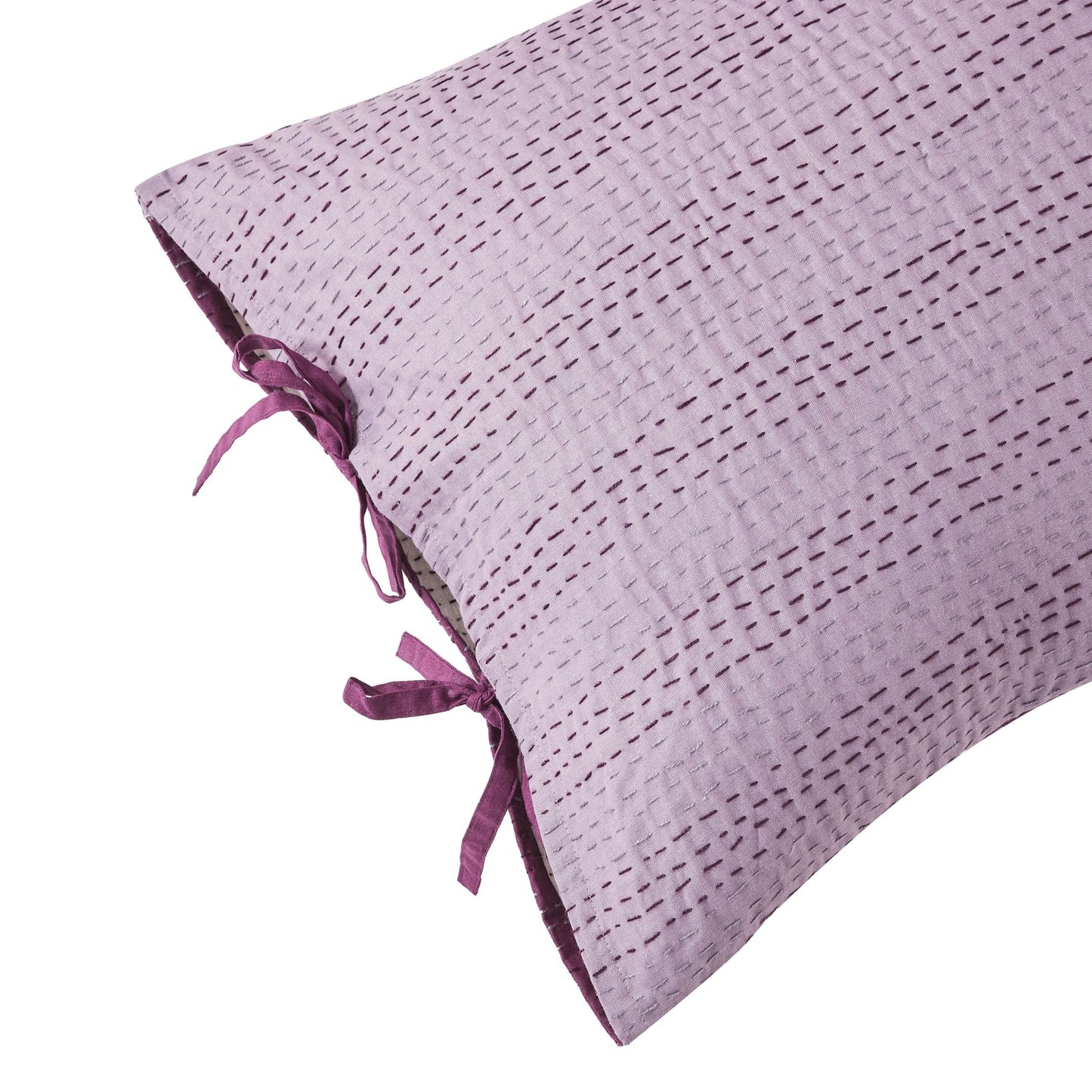 Hand Stitched Reversible Kantha Pillow Sham Pairs - mosswell.us