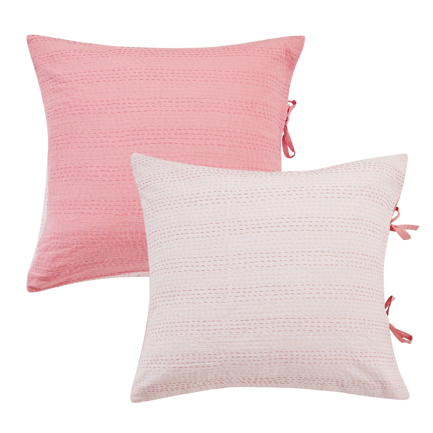 Hand Stitched Reversible Kantha Pillow Sham Pairs - mosswell.us