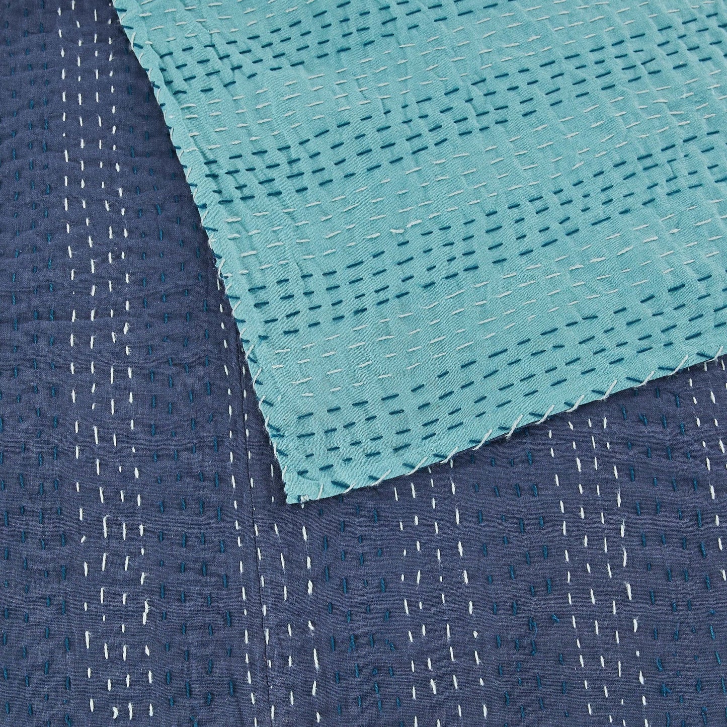 Hand Stitched Reversible Kantha Throws - mosswell.us