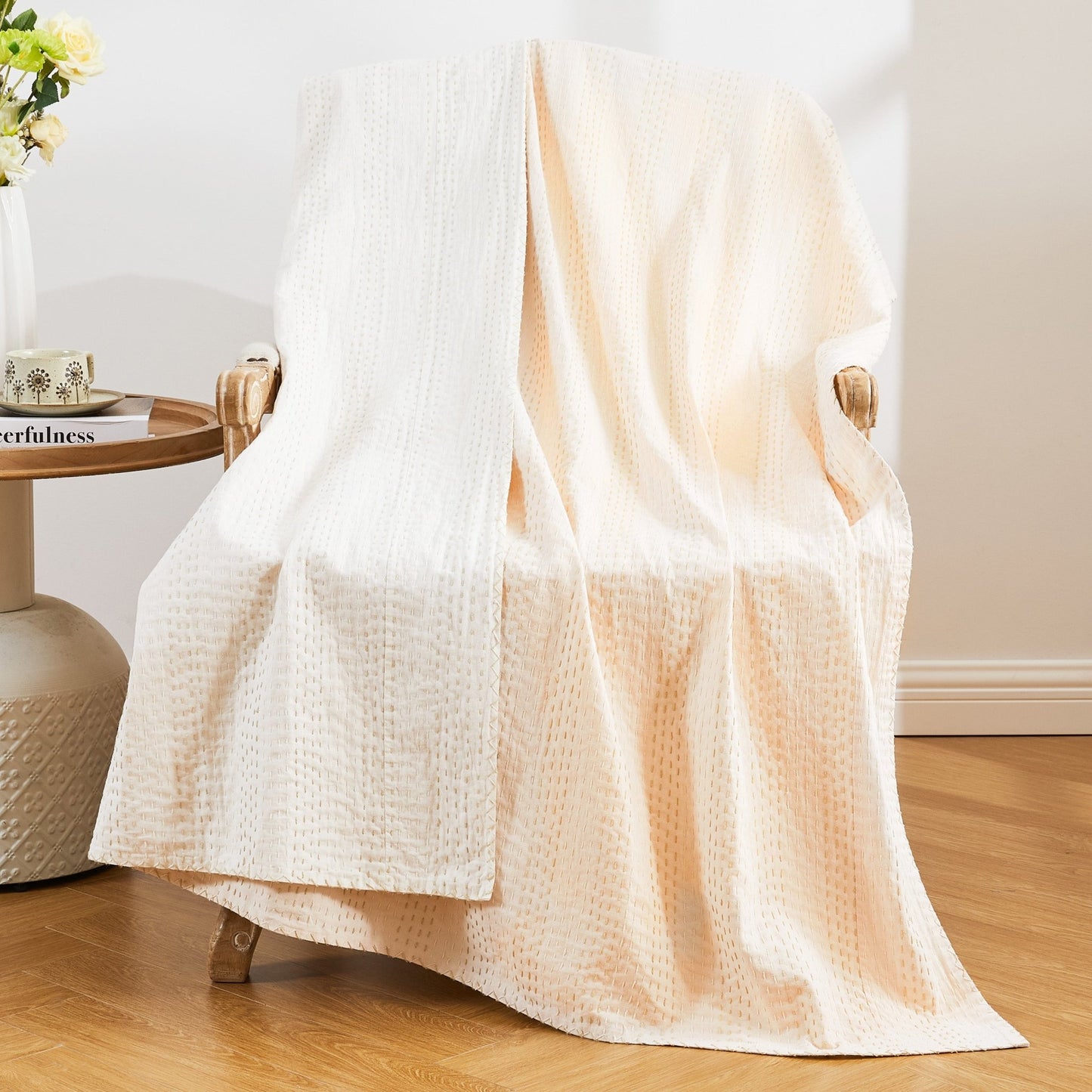 Hand Stitched Reversible Kantha Throws - mosswell.us