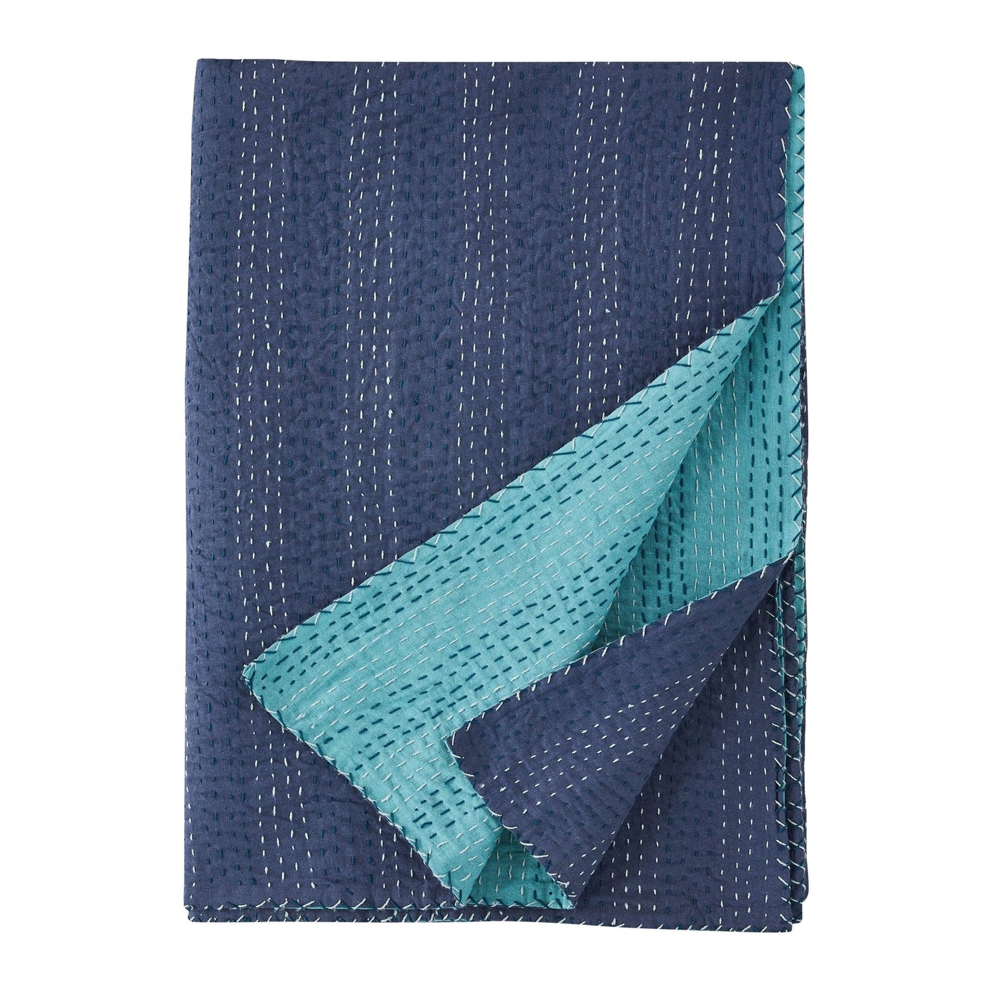 Hand Stitched Reversible Kantha Throws - mosswell.us