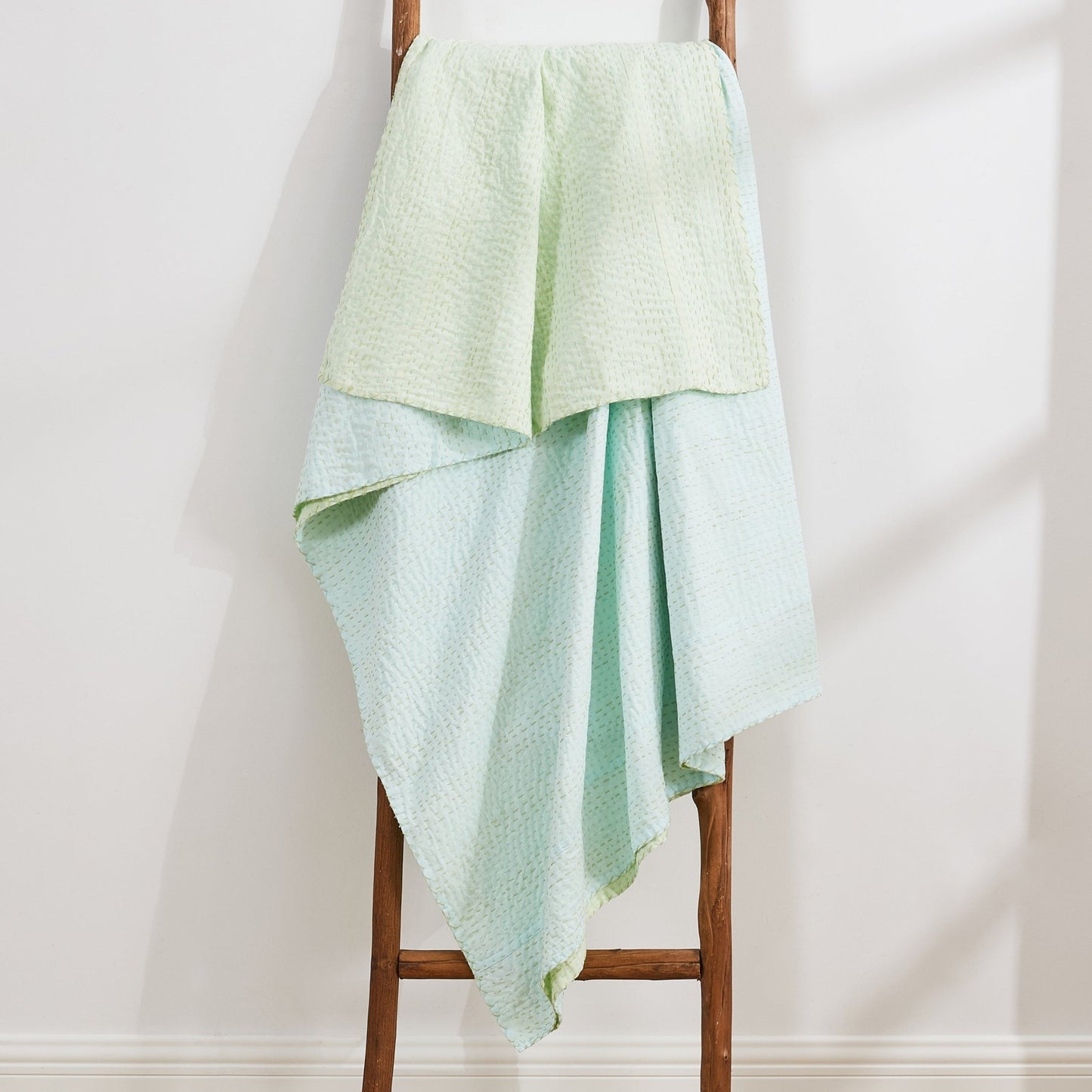 Hand Stitched Reversible Kantha Throws - mosswell.us