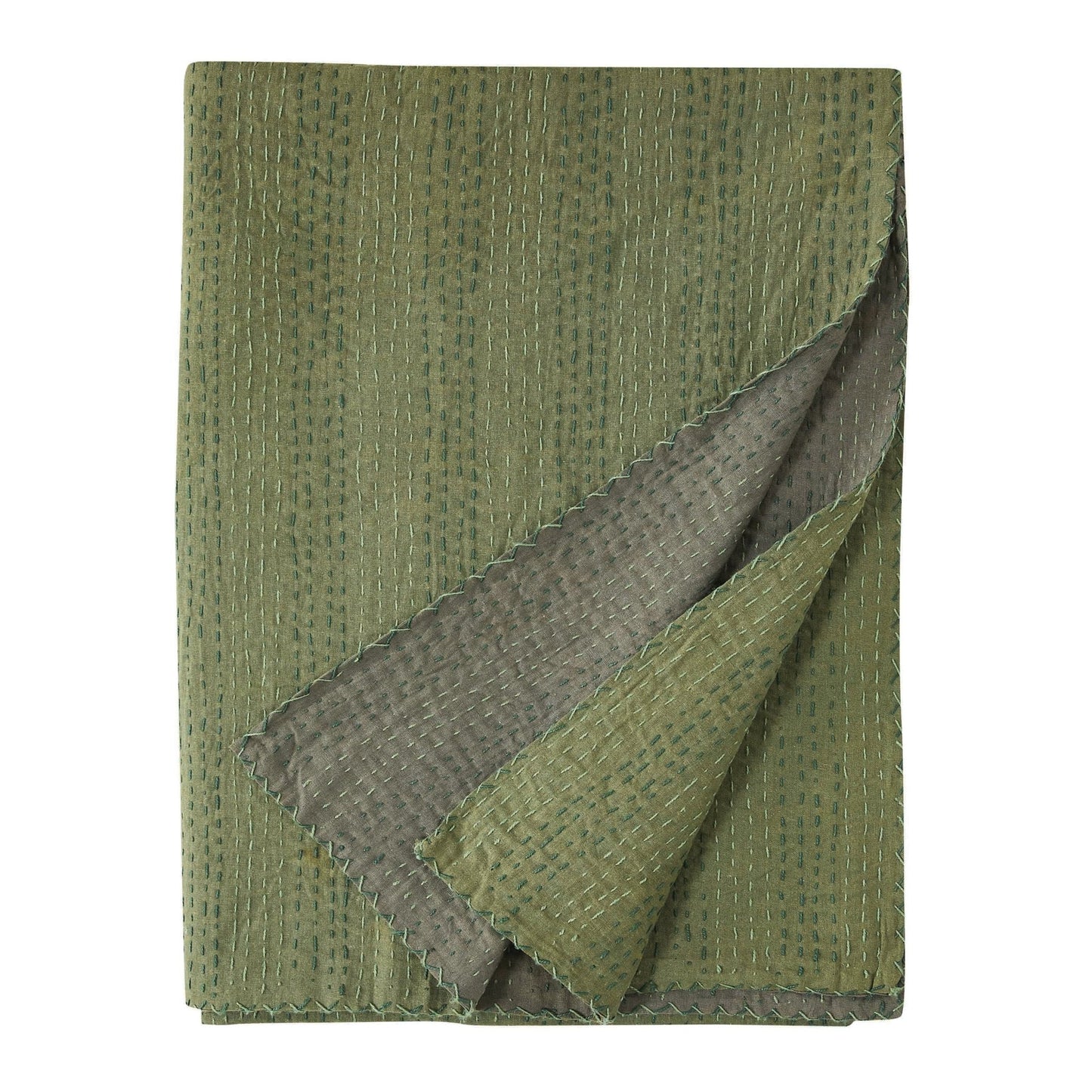 Hand Stitched Reversible Kantha Throws - mosswell.us