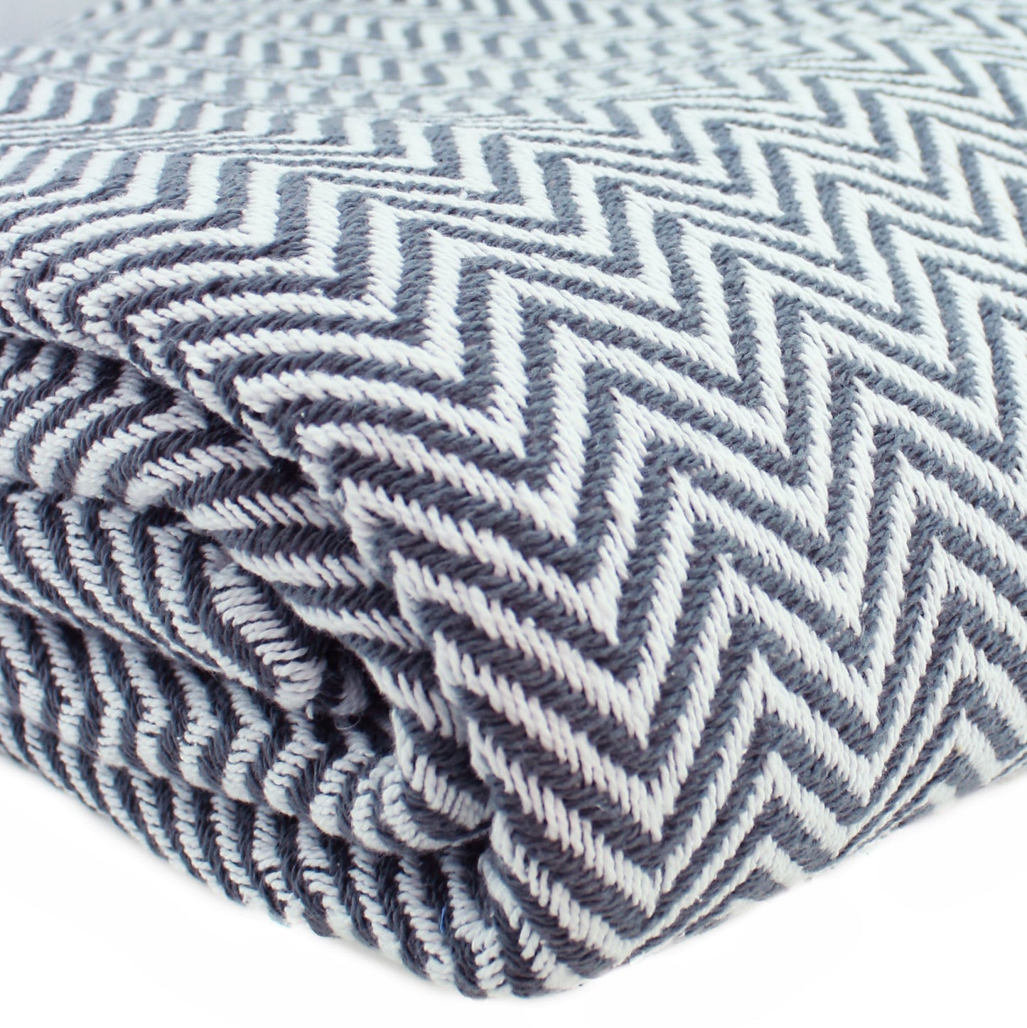 Herringbone Cotton Blanket - mosswell.us