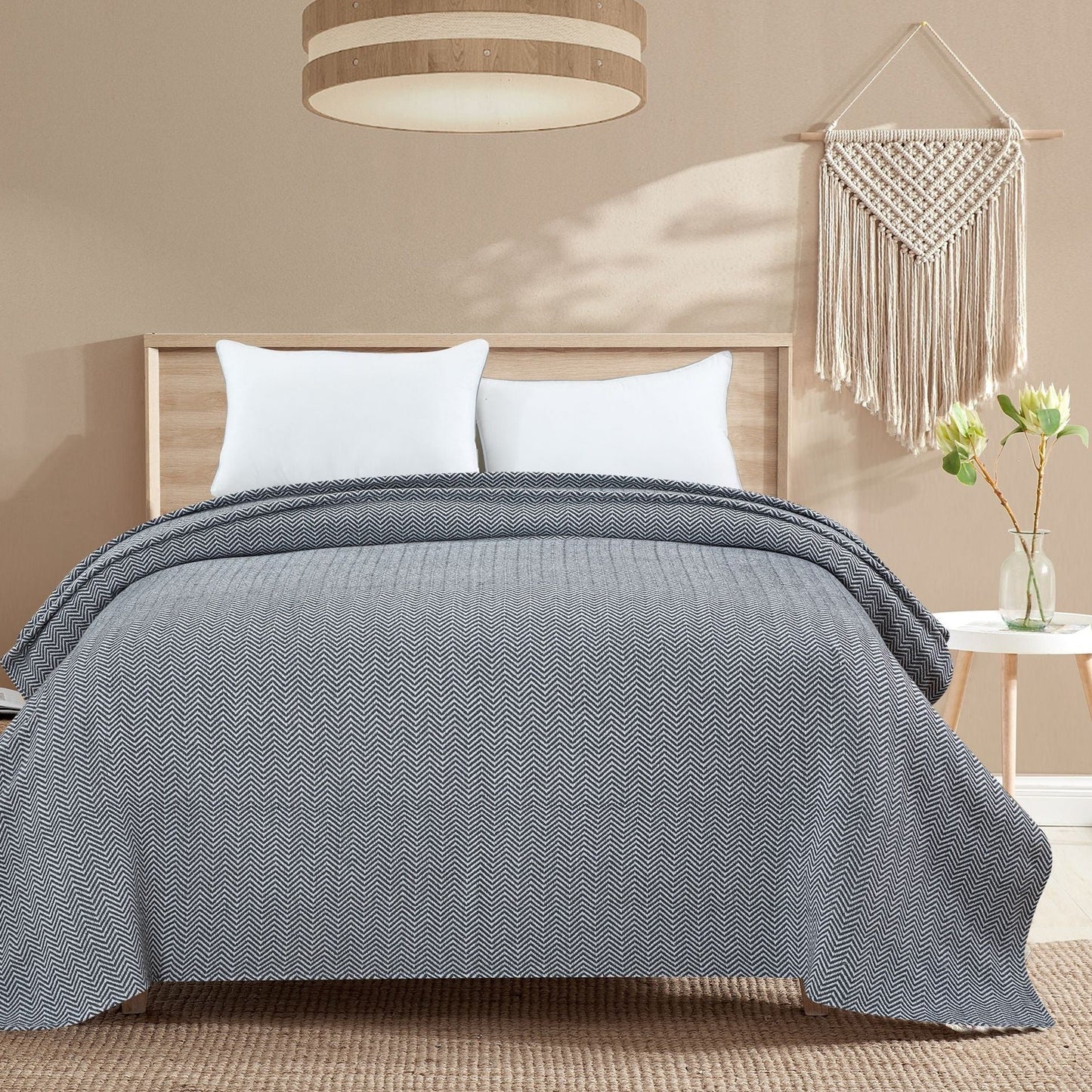 Herringbone Cotton Blanket - mosswell.us