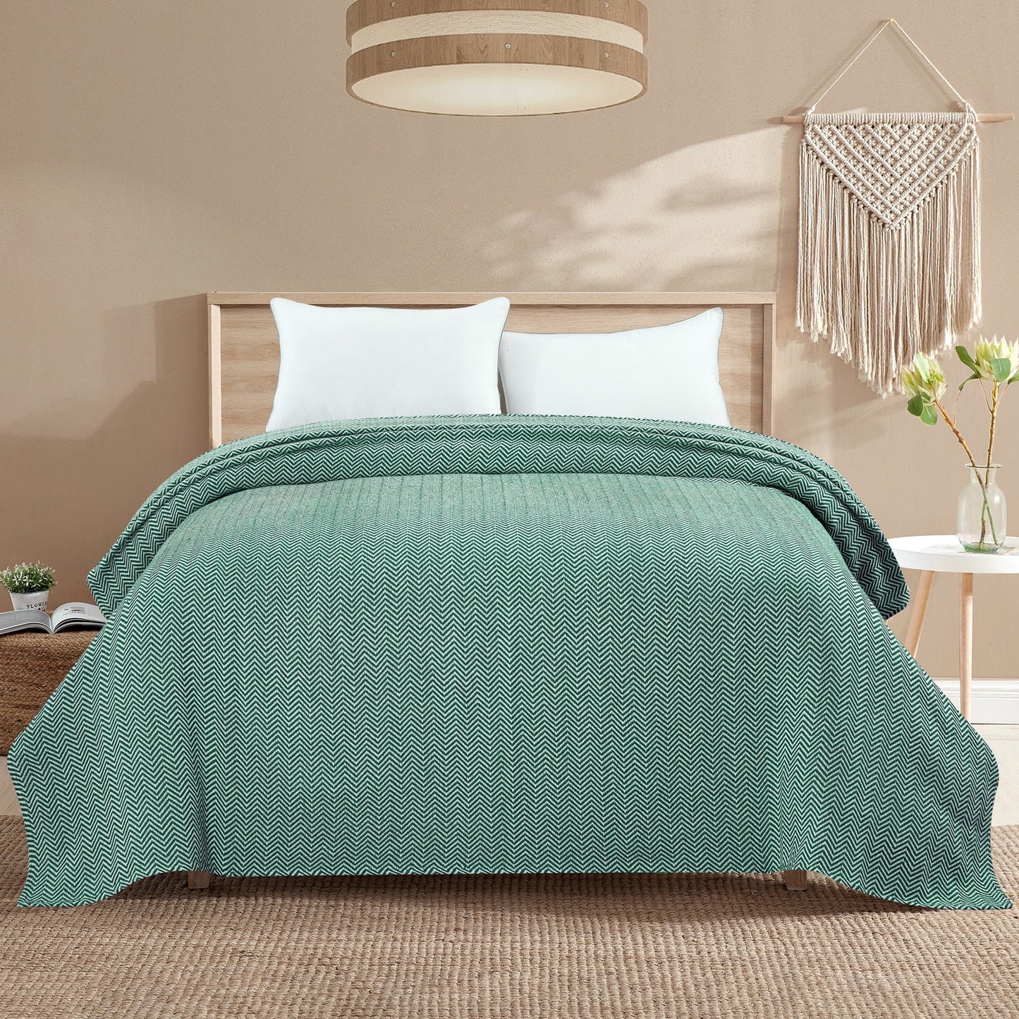 Herringbone Cotton Blanket - mosswell.us