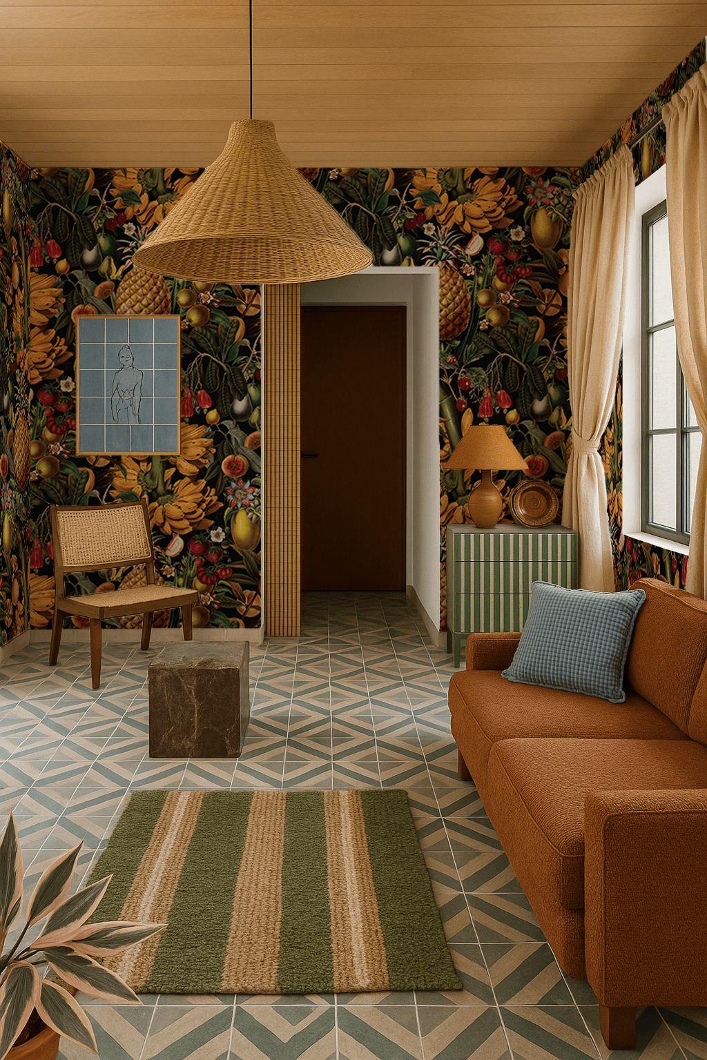Juicy Fruit Wallpaper, black - mosswell.us