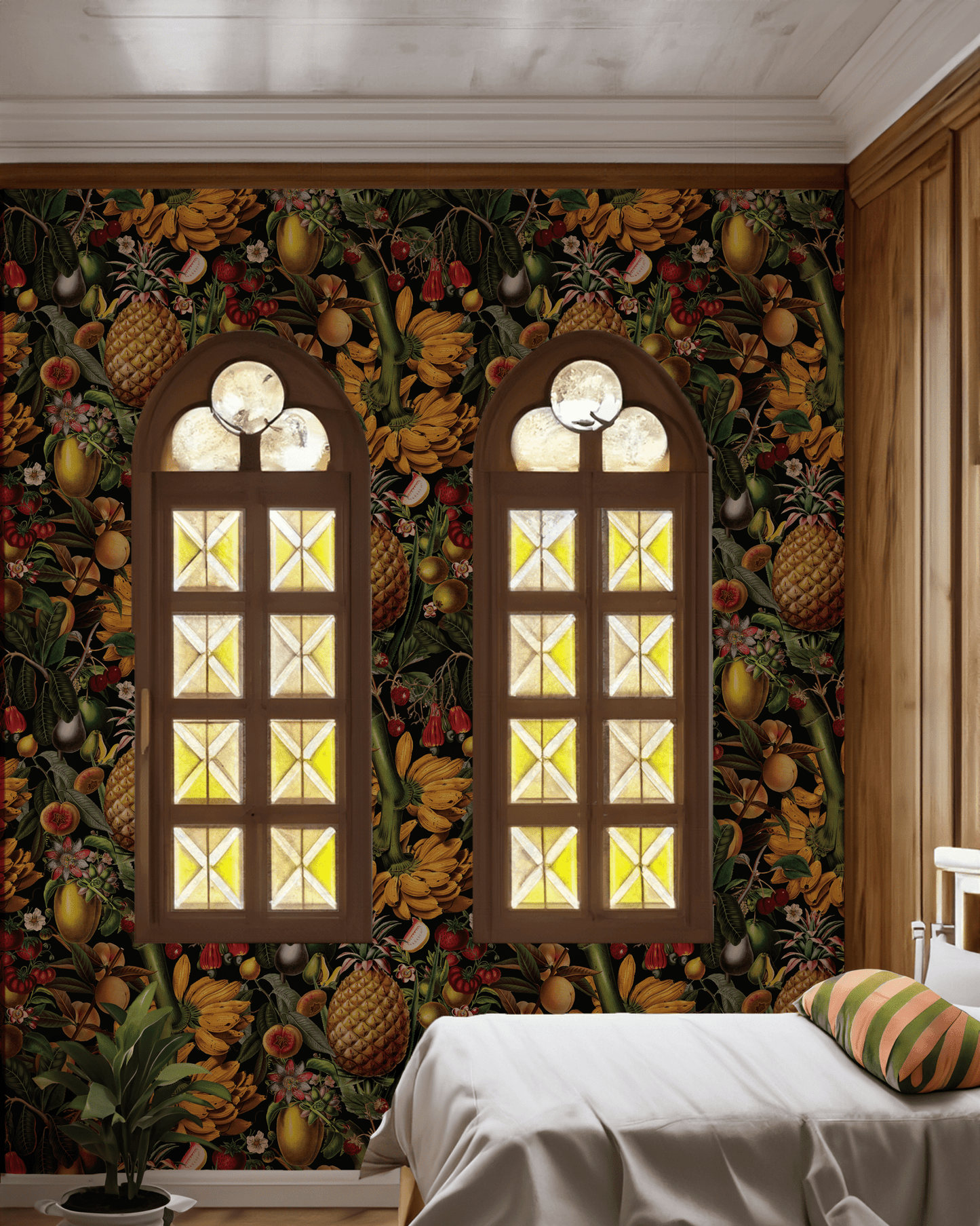Juicy Fruit Wallpaper, black - mosswell.us