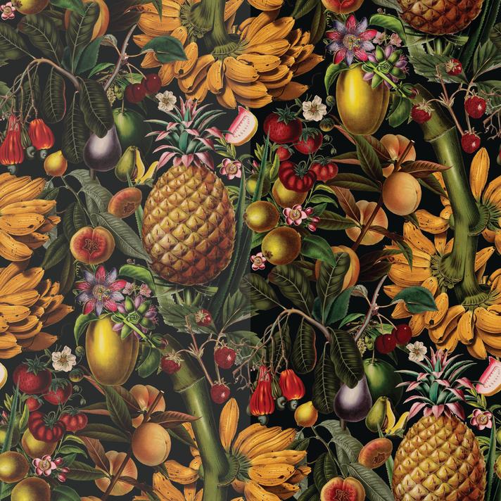 Juicy Fruit Wallpaper, black - mosswell.us