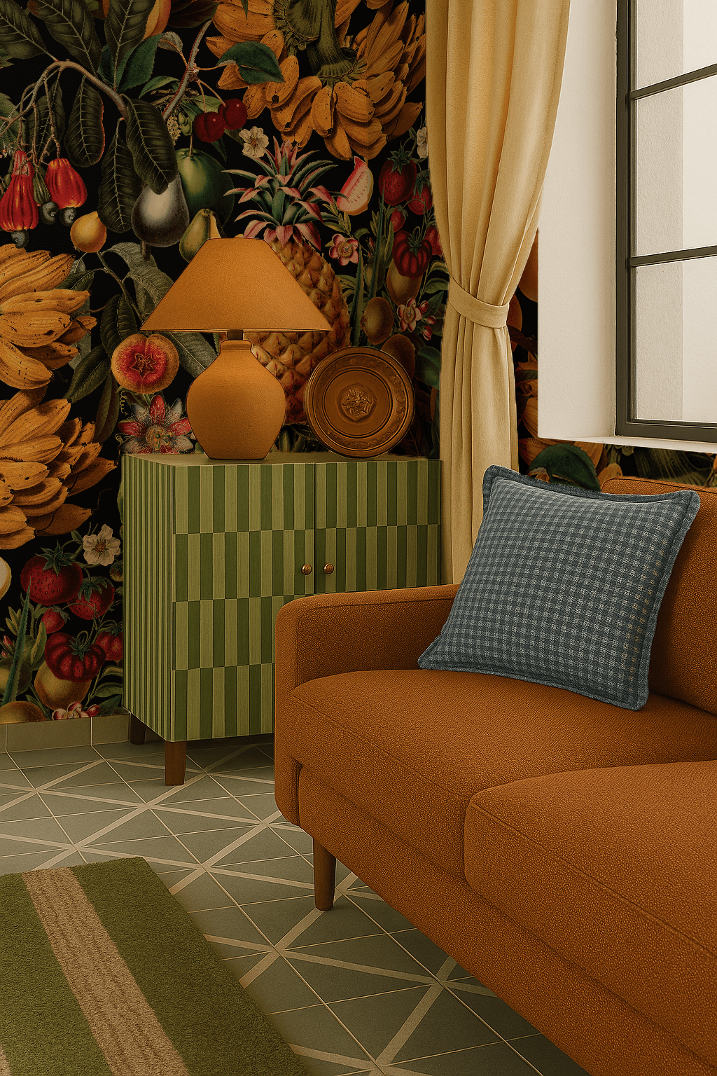 Juicy Fruit Wallpaper, black - mosswell.us