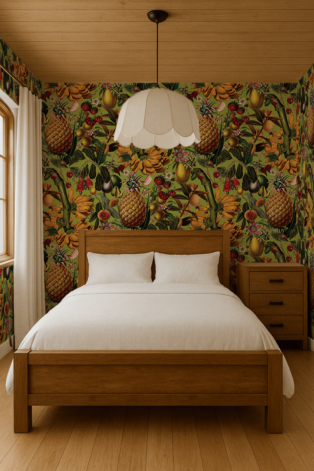 Juicy Fruit Wallpaper, chartreuse - mosswell.us