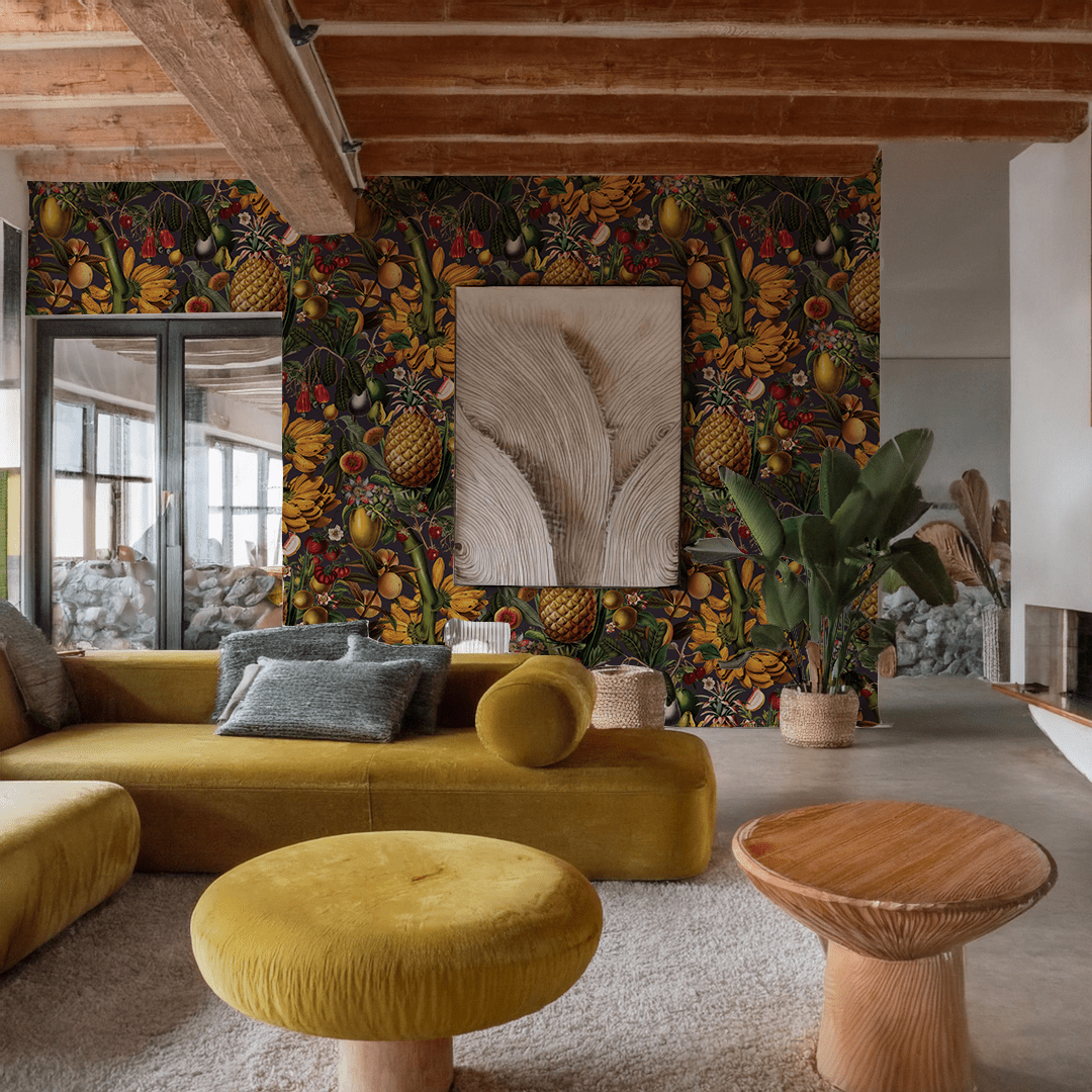 Juicy Fruit Wallpaper, plum - mosswell.us