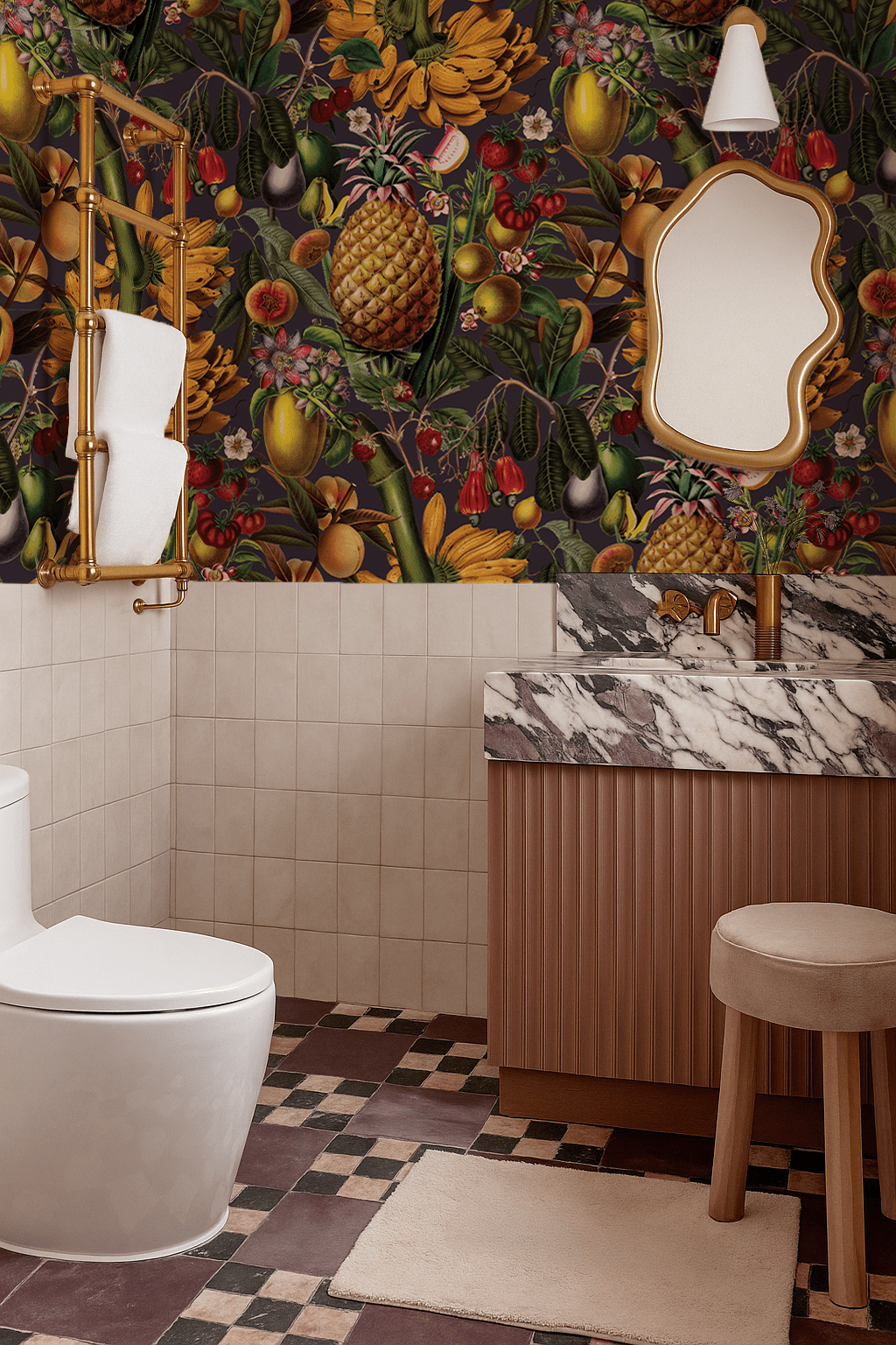 Juicy Fruit Wallpaper, plum - mosswell.us