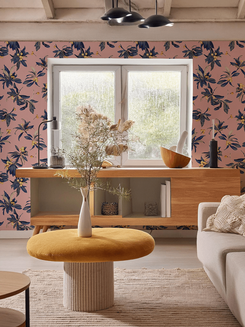 Loquat Love Wallpaper, pink - mosswell.us
