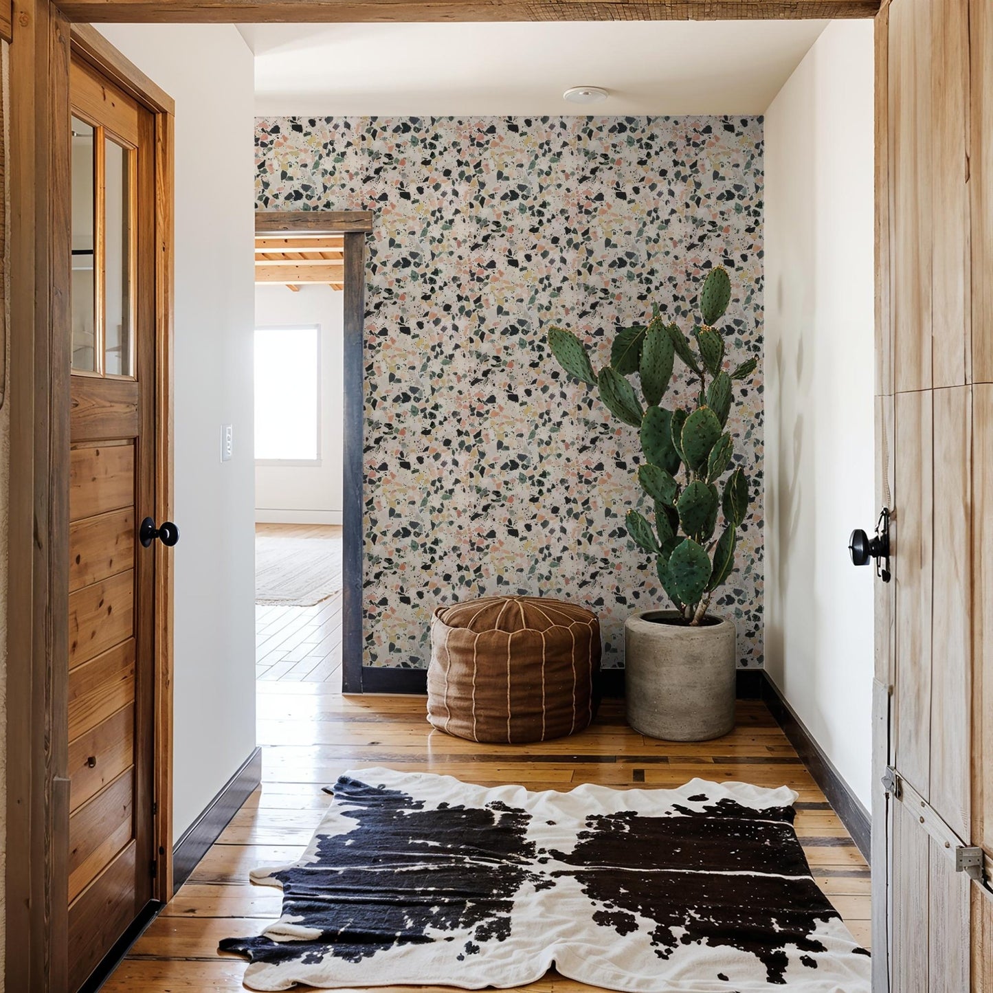 Mojave Terrazzo Wallpaper, peach & yellow - mosswell.us