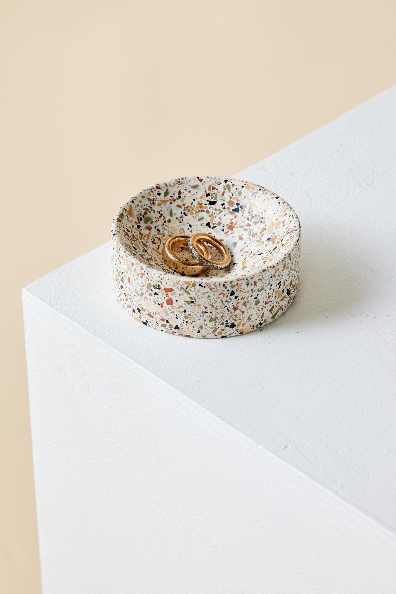 Neutral Terrazzo Trinket Bowl - mosswell.us
