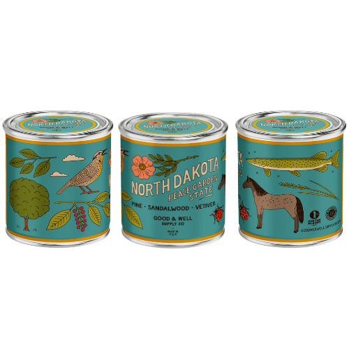 North Dakota State Candle - mosswell.us