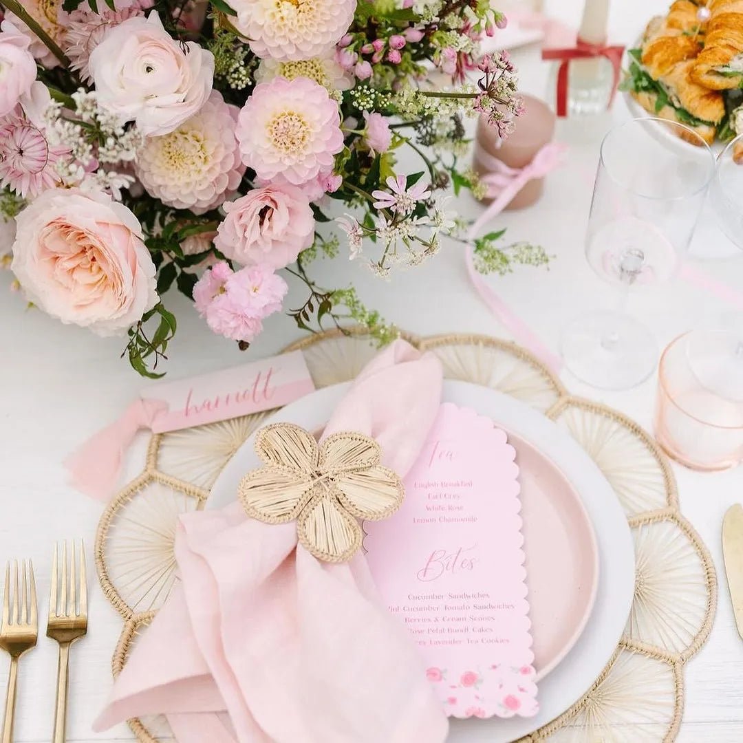Petal Perfection Handwoven Iraca Placemat - mosswell.us