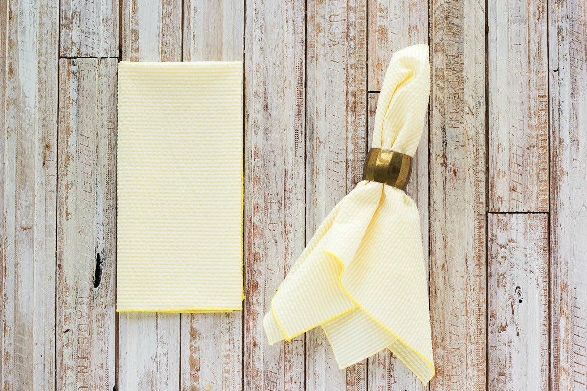 Seersucker Dinner Napkins, set of 4 - mosswell.us