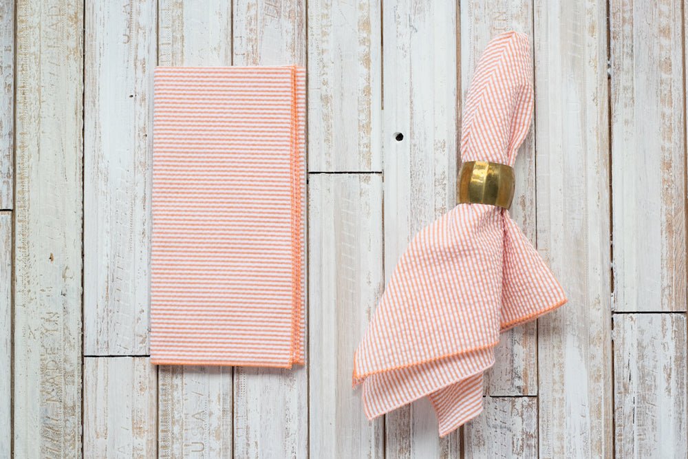 Seersucker Dinner Napkins, set of 4 - mosswell.us