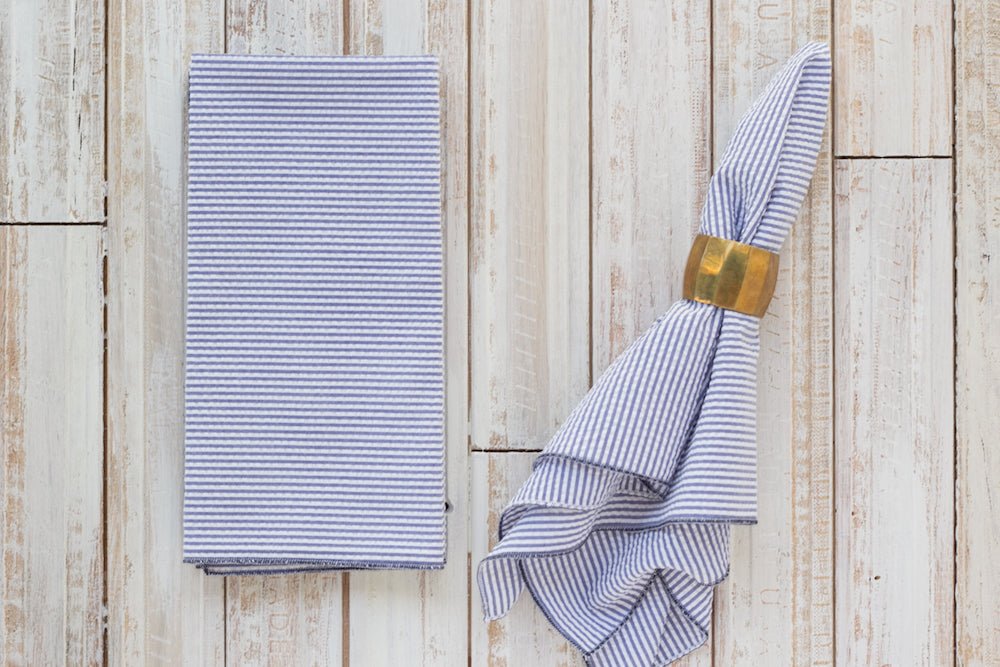Seersucker Dinner Napkins, set of 4 - mosswell.us