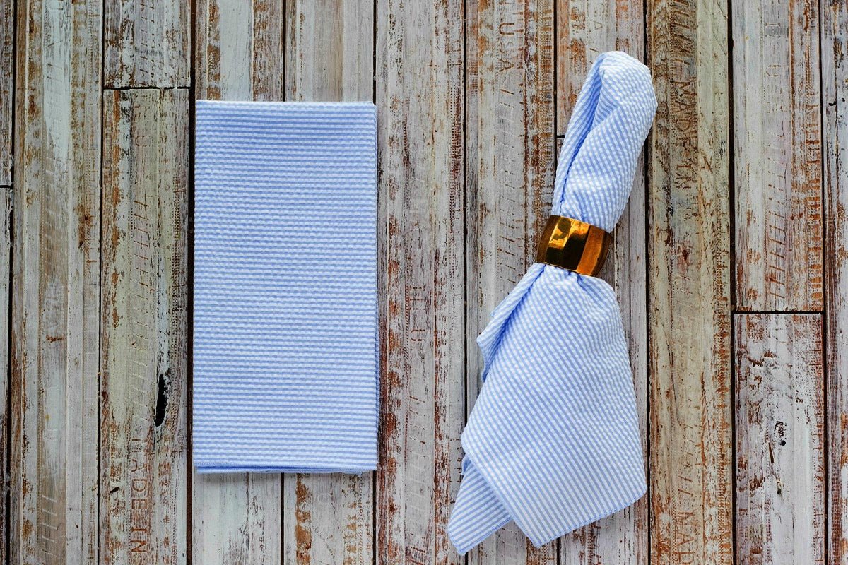 Seersucker Dinner Napkins, set of 4 - mosswell.us