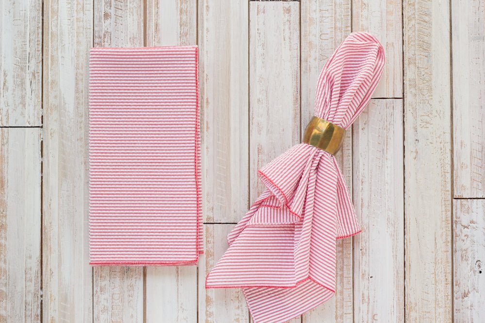 Seersucker Dinner Napkins, set of 4 - mosswell.us