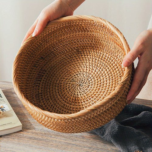 Set of 1 or 3 Rattan Decorative Woven Baskets - mosswell.us